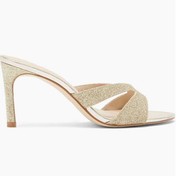 Stuart weitzman mariposa gold glitter sandals Size 8 New with box - Picture 5 of 8